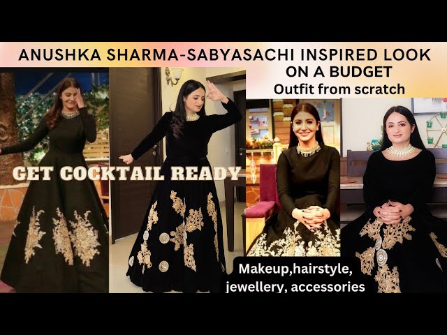 Anushka Sharma's hand-painted Sabyasachi lehenga is all about dark romance  | VOGUE India