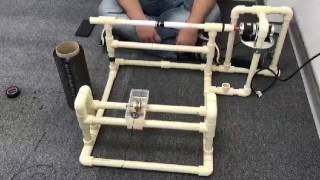 simple filament winding machine (student project)- manufacturing carbon fiber/epoxy pipes