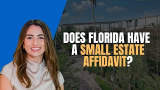 Small Estate Affidavit Florida - EXPLAINED