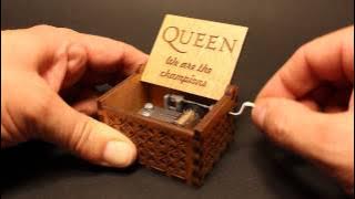 We Are The Champions - Queen Music box by Invenio Crafts