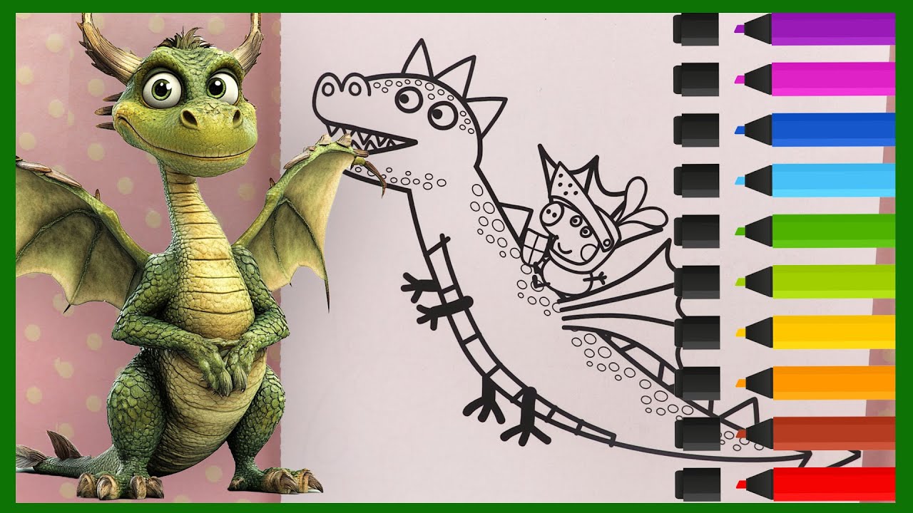 George et son Dragon | Coloriage Peppa Pig