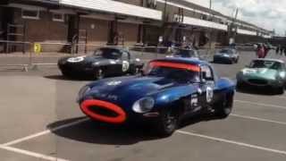 Jaguar E type Challenge Donington Historic Fesival 2012