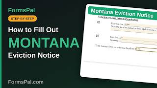 How to Fill Out a Montana Eviction Notice (Step by Step)