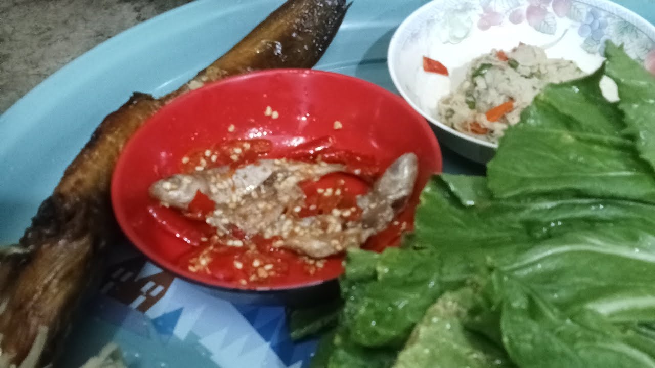 # ปิ้งปลาดุก# เมียงหน่อไม้ส้ม# 