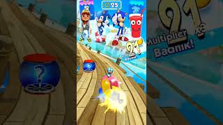 SUBWAY SURFERS 🆚 SONIC DASH 🆚 SONIC BOOM 🆚 JUCE RUN GAME 🔥 WHO IS BEST 🤔#shorts