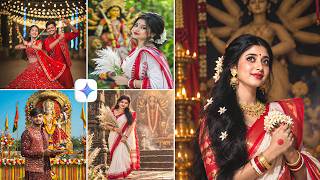 Instagram Trending Durga Puja AI Photo Editing 🔥 | Google Gemini Photo Prompts screenshot 2