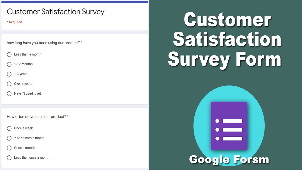 How to Make Customer Satisfaction Survey Form using Google Forms