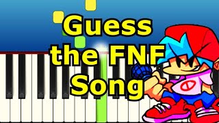 Guess the FNF Song (Piano version), Guess the 17 FNF Songs