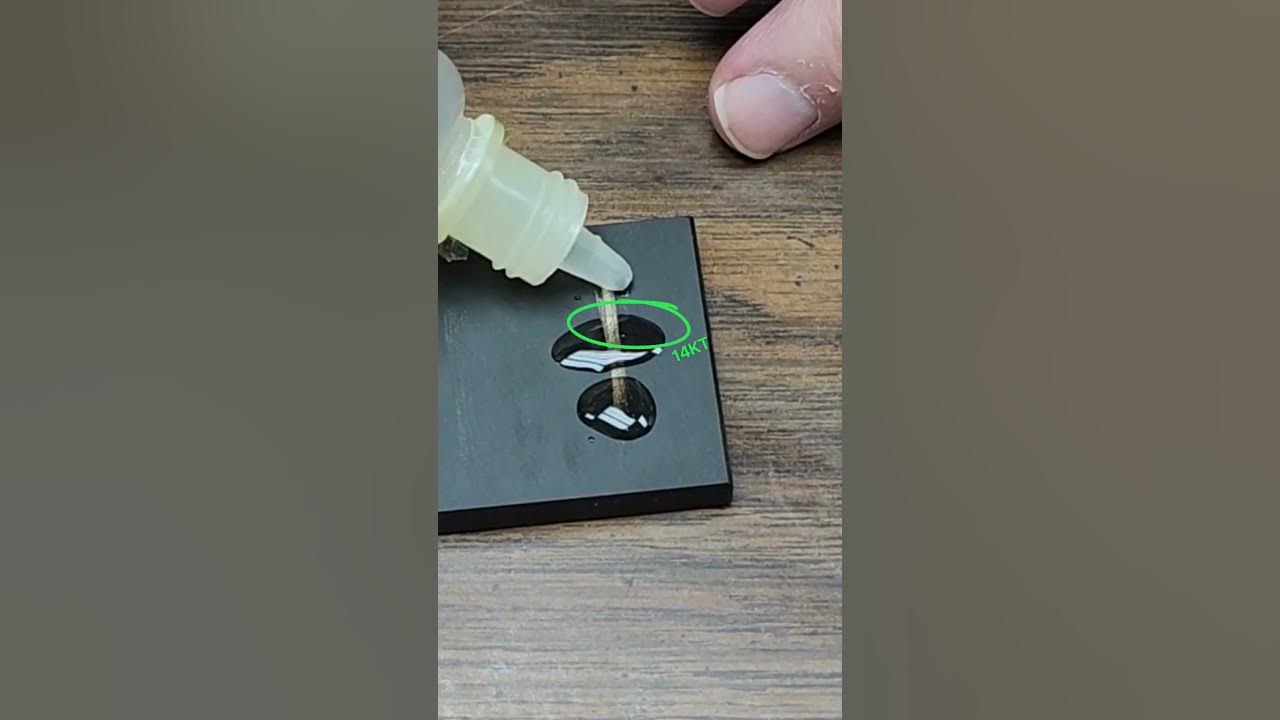 What Karat GOLD is it? Nitric Acid testing 10k, 14k, 18k at John Fish