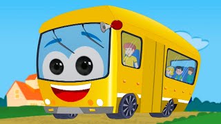 Колеса на автобусе, уличные транспортные средства + более детский сад стихи для детей