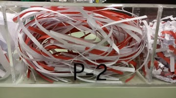 Paper shredder security levels