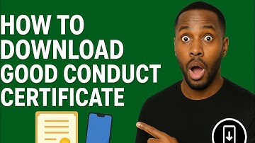 How to download good conduct certificate from ecitizen on your mobile phone