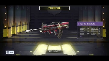 Assault Riffle TYPE 25 - DEFIBRILLATOR with Kill effect in CALL OF DUTY COD mobile 📱 #shorts