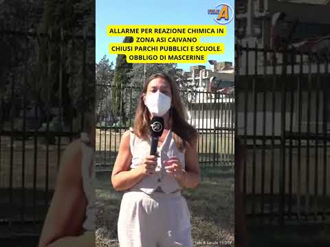 Video Allarme a Caivano: reazione chimica nella zona ASI! Chiusi parchi, scuole e cimitero
