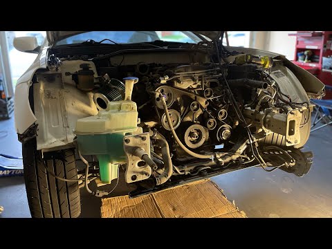 Genesis Coupe 2.0T Engine Replacement Pt.1 | Radiator Support Frame Removal