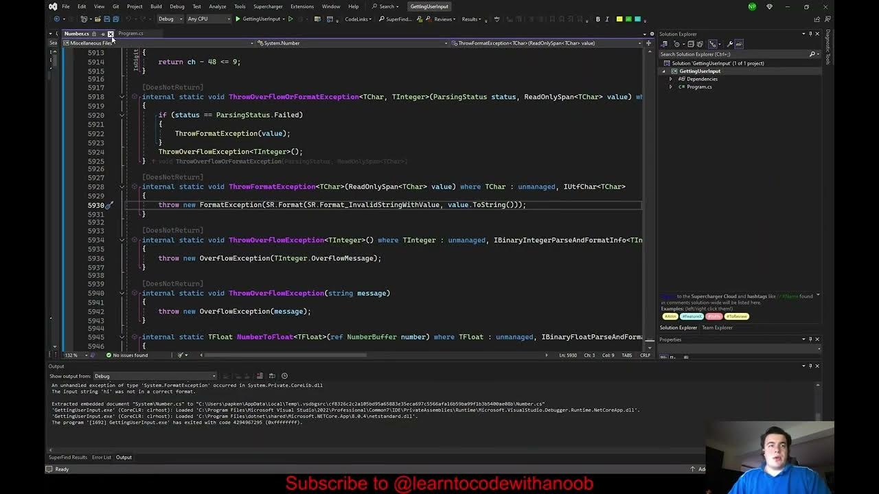 How To Get User Input in C# - YouTube