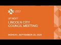 Lincoln City Council Meeting September 28, 2026