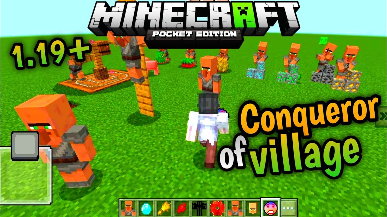 🔴Conqueror of village Mod/Addon Minecraft pocket edition PE 1.19 - YouTube