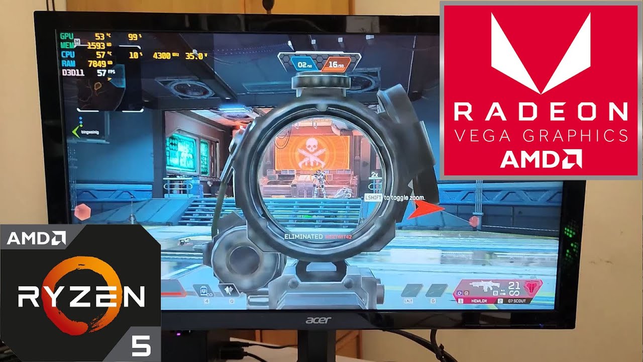 Ryzen 5 4600G Apex Legends - YouTube