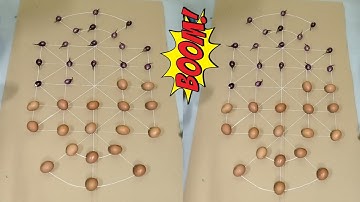 Bead 18 village style game / 2 Players mind / Learn to play #oldlsgold #villagegame #localgamevideo 