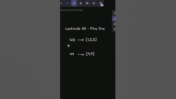 Leetcode 66 Plus One Solution Explained in 1 Minute! #Shorts