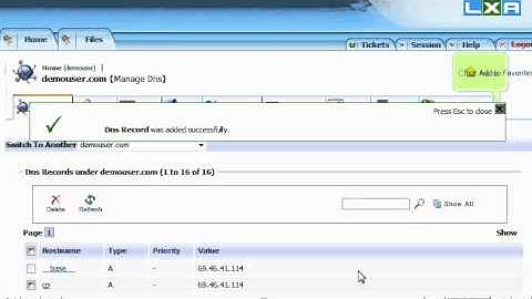 How to add an MX record in LxAdmin - LXAdmin Tutorials