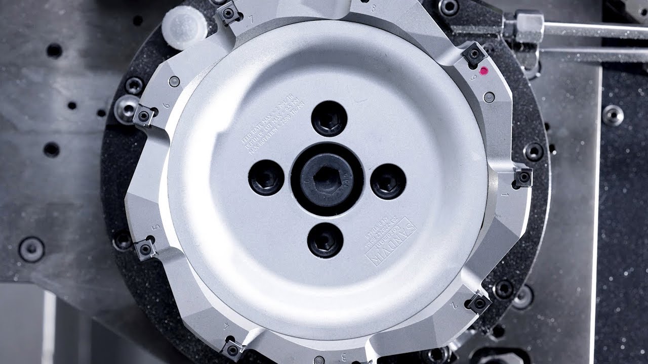 Super finishing face milling cutter for aluminium M5B90 YouTube