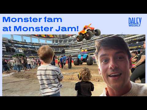 Monster fam at Monster Jam! I Tom Daley