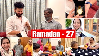 🌙 Ramadan - 27 | Perunnal Gift For Appan 🥳 | Mashura | Basheer Bashi | Suhana