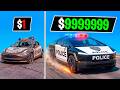 $1 vs $1,000 vs $1,000,000 POLICE TESLA