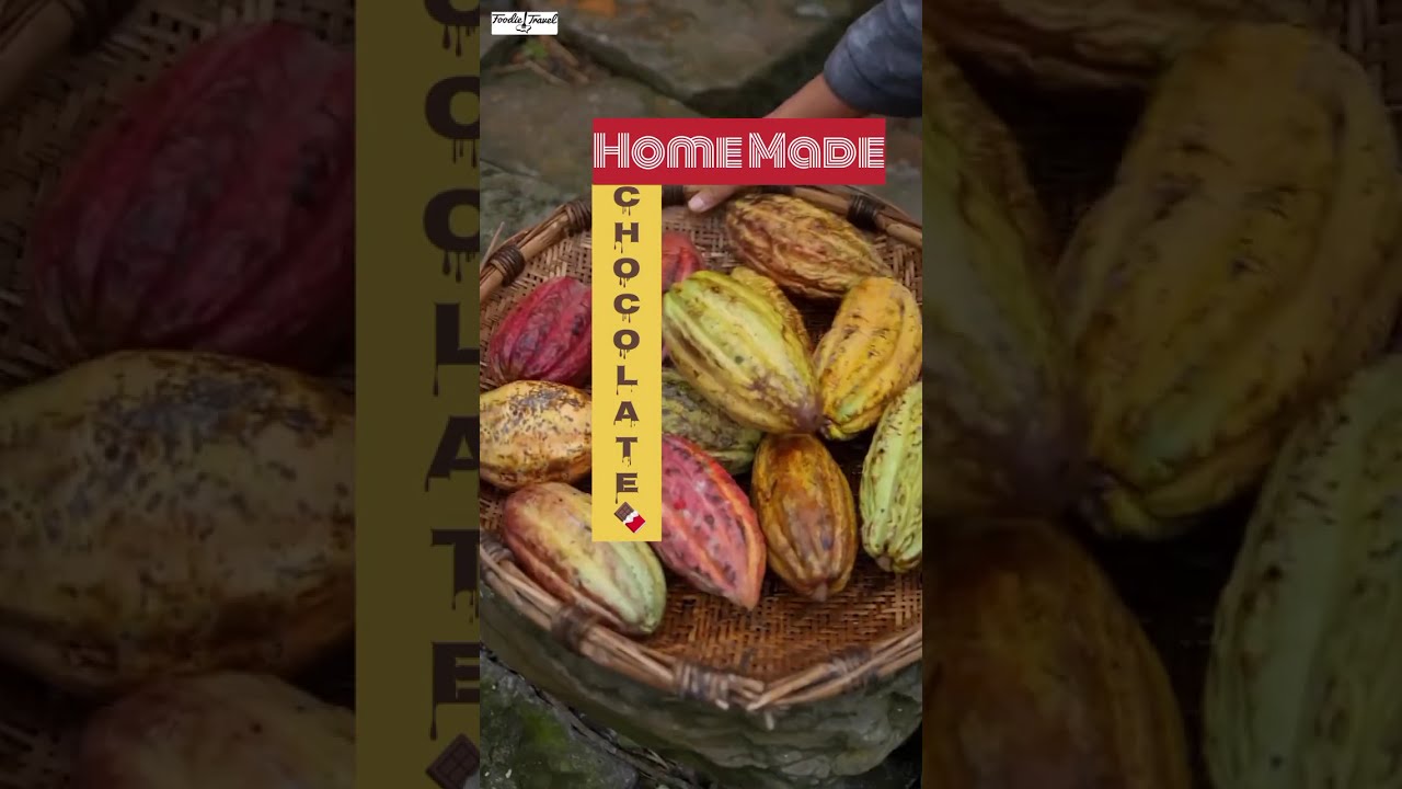Homemade Chocolate from Cocoa Fruit – Full Natural Process! 