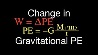 Gravitation (12 of 17) Work Done to Lift an Object into Orbit Around the Earth