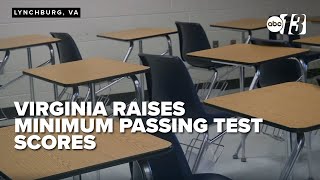 Virginia to raise minimum passing standardized test scores for math and reading