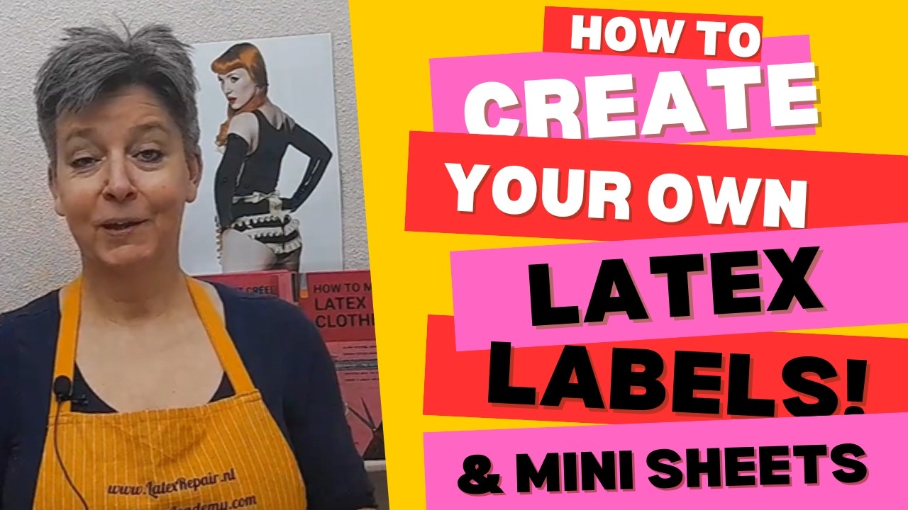 Make professional latex rubber labels at home! Or even latex sheets ...