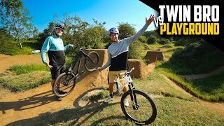 MY BROTHER RIDES THE MTB PLAYGROUND!!