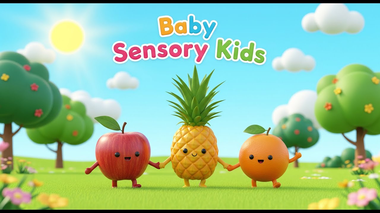 Baby Party Sensory - Dancce Fruit Sensory Party Smoothie  Animation Happy Holidays Kids🍉🥕 🍌