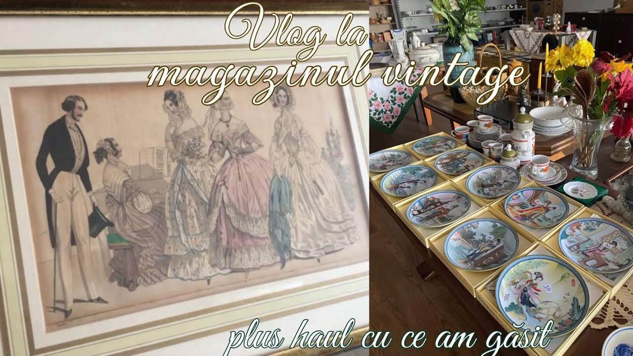 Vlog la magazinul de vechituri | Ce COMORI am găsit + HAUL vintage | Sara