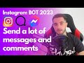 Instagram dm and comment bot with python 2023 python instagram