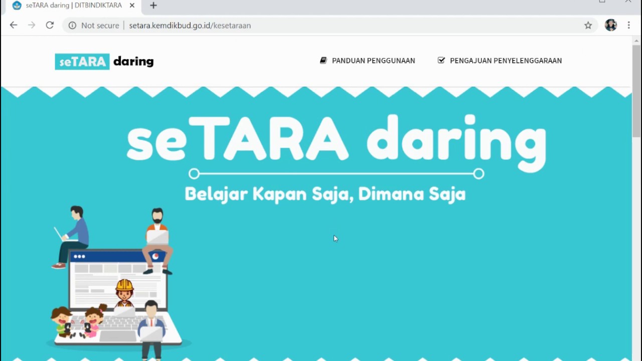 PBx Login ke Setara Daring