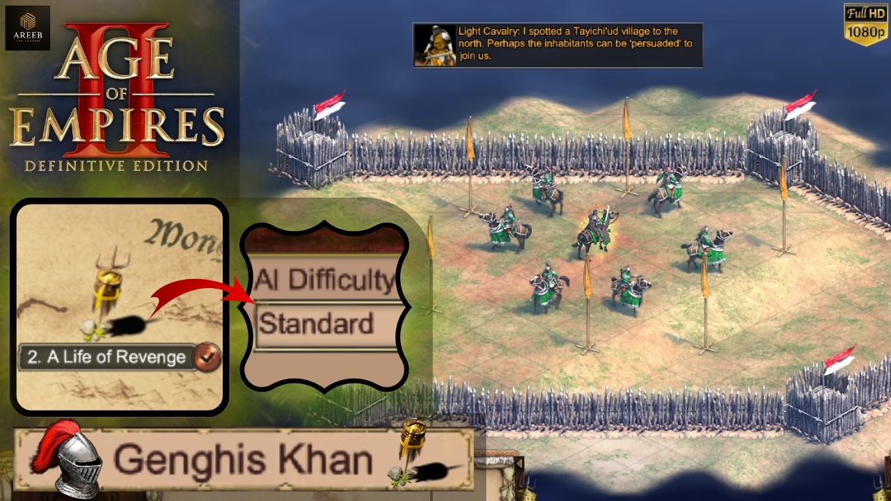 Age of Empires 2 – Genghis Khan Mission 2: A Life of Revenge | Standard Walkthrough