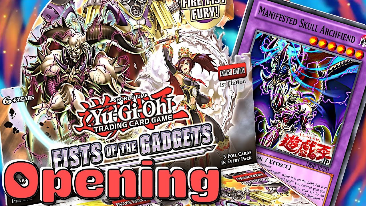 YuGiOh! Pack Opening Fists of the Gadgets YouTube