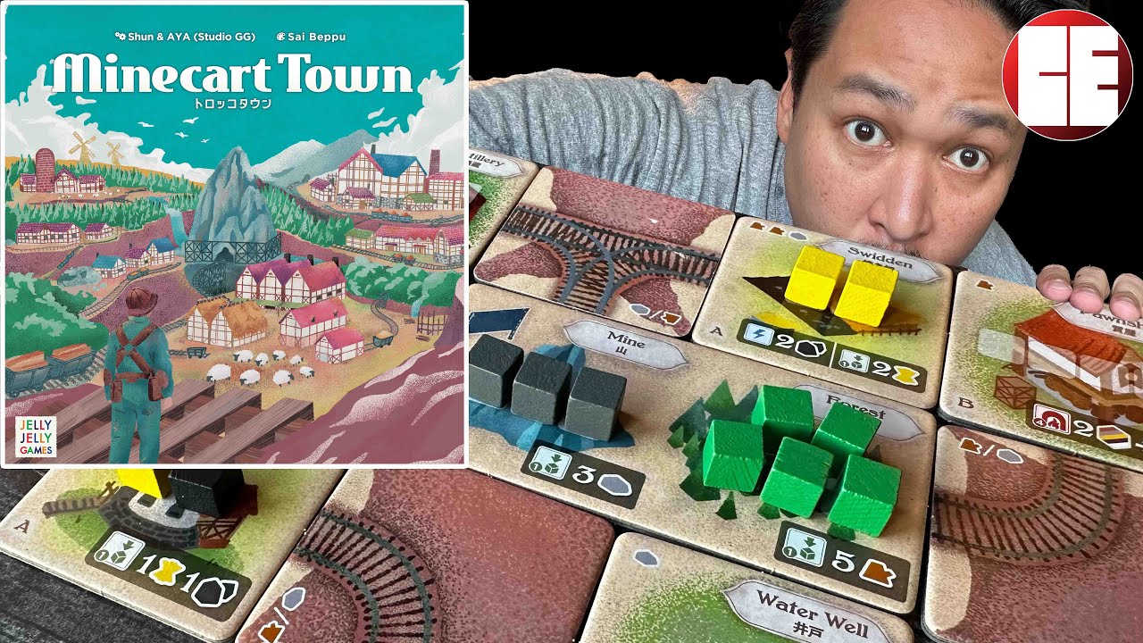 Обзор Minecart Town | Японская настольная игра