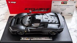 Ferrari F80 by Bburago Exclusive Series (Limited Edition) | 1:18 Scale Diecast Model Car Unboxing 