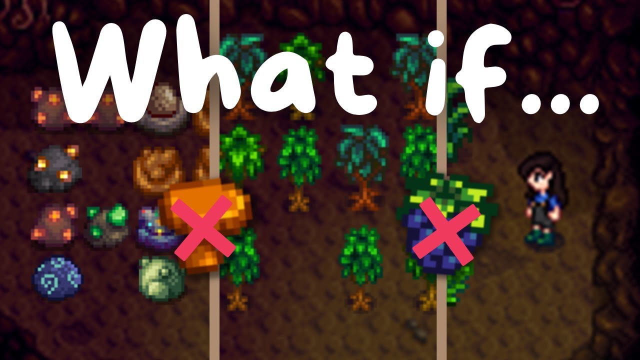 What if the Fruit Bat/Mushroom Cave was Different? Stardew Valley