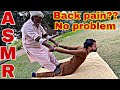 Asmr back bone pain relief massage aggressive body massage  baba kalus magic asmr relax