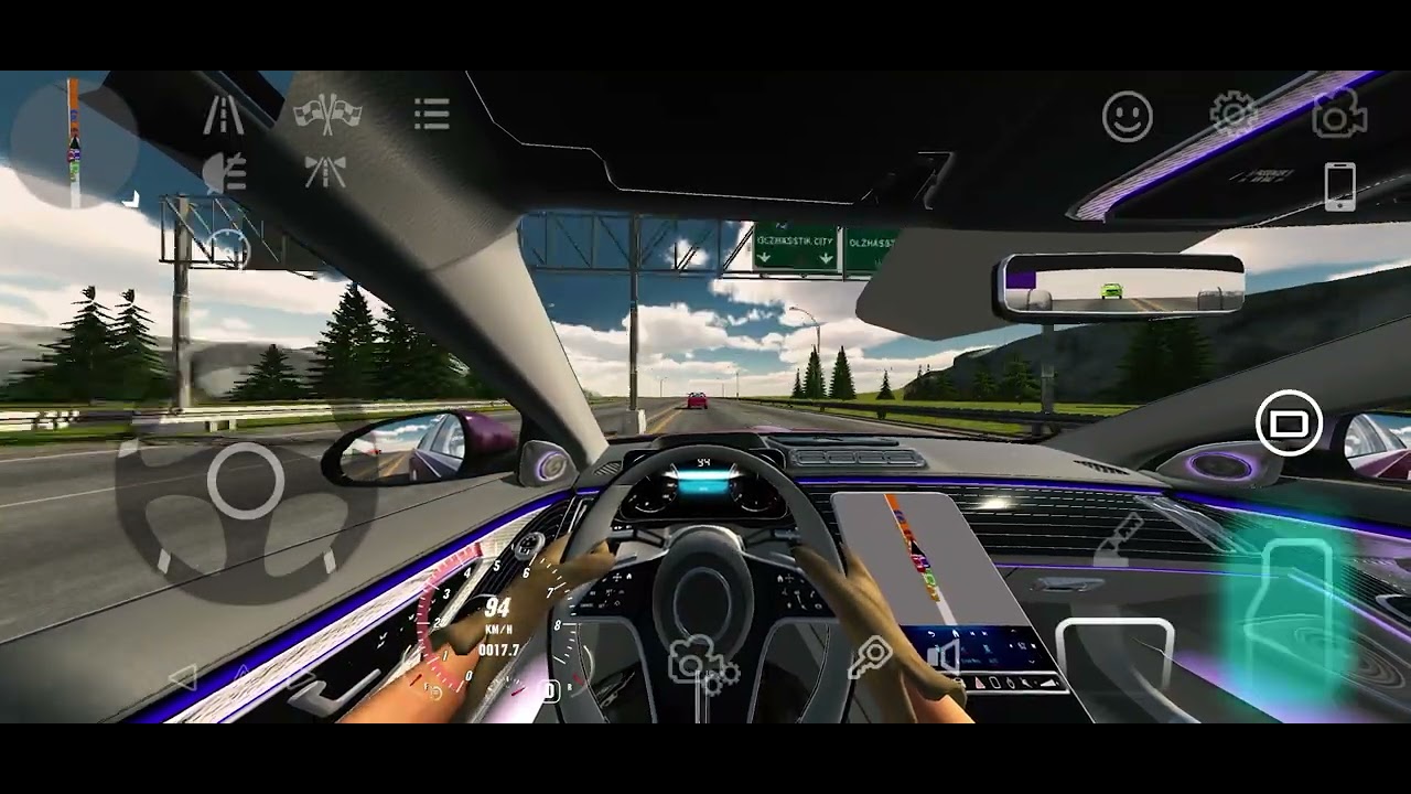 Car parking driving a maybach 