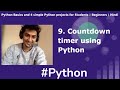 Python for Beginners in HINDI | Countdown timer using Python | 4th out of 4 Projects #pythonhindi