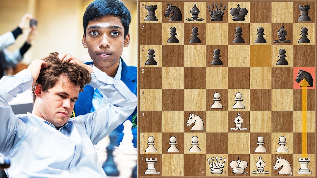 Magnus Very Upset With Pragg's Early Sacrifice, on YouTube