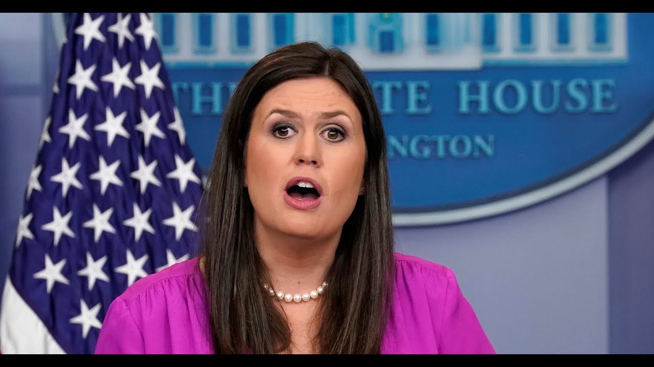 Press Secretary Sarah Sanders URGENT White House Press Briefing 3-16-18 trump amazonia