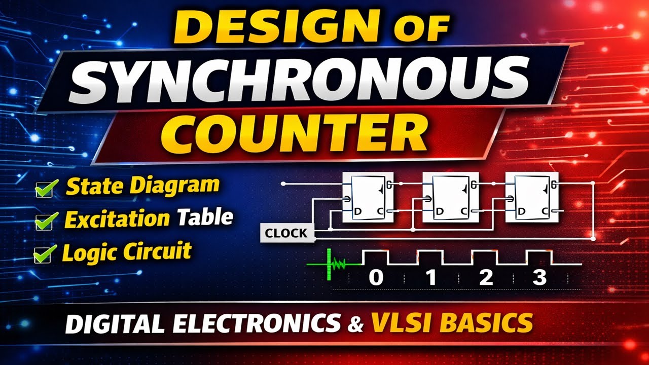 Design of Synchronous Counter | Digital Electronics | VLSI Basics - YouTube